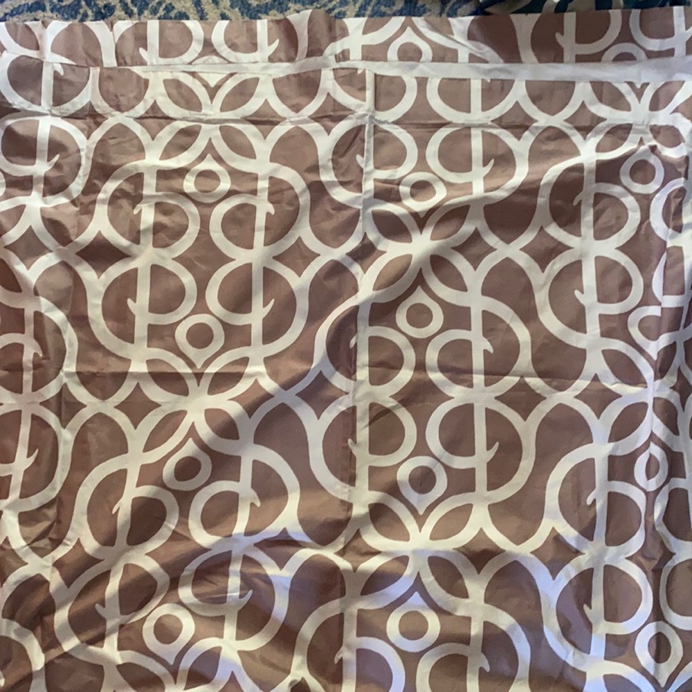 Long curtains set of two cream and a tan